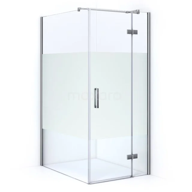 Glas Duschkabine mit Eckeinstieg und Aluminium Profil, modernes Design passend zu jedem Badezimmer.