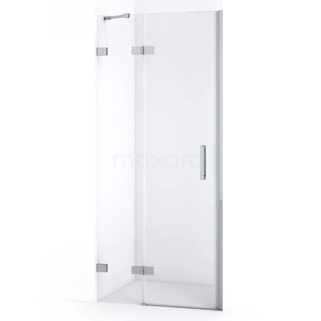 Diamond Shower door | 80 cm Chrome Clear glass Pivot door DDB21352220C