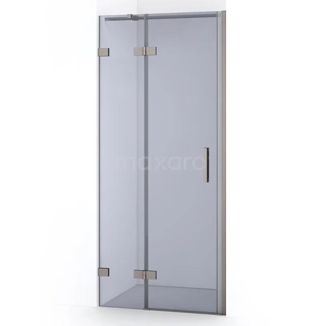 Diamond Shower door | 80 cm Stainless steel Smoke glass Pivot door DDB21352321BR