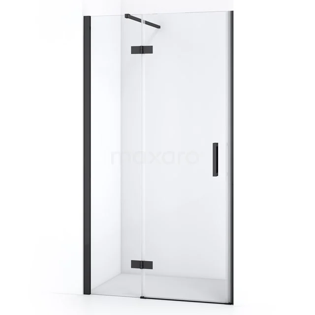 Diamond Douchedeur | 100 cm Zwart chroom Helder glas Draaideur DDB21461110BC