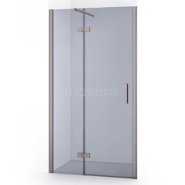 Diamond Shower door | 90 cm Stainless steel Smoke glass Pivot door DDB21361111BR