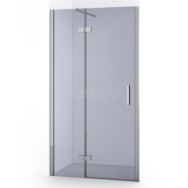 Diamond Shower door | 90 cm Chrome Smoke glass Pivot door DDB21361111C