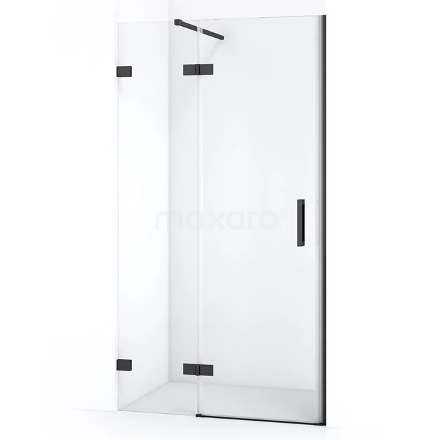 Diamond Douchedeur | 100 cm Zwart chroom Helder glas Draaideur DDB21461120BC