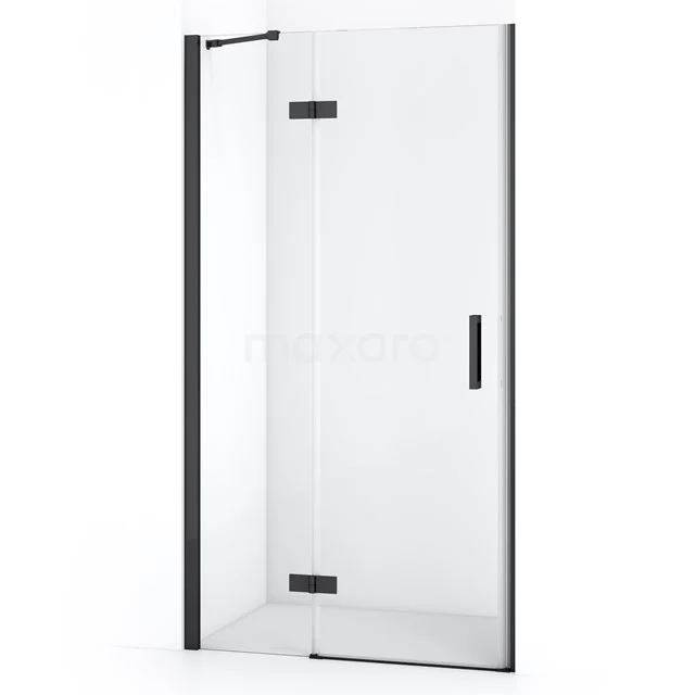 Diamond Douchedeur | 90 cm Zwart chroom Helder glas Draaideur DDB21361210BC