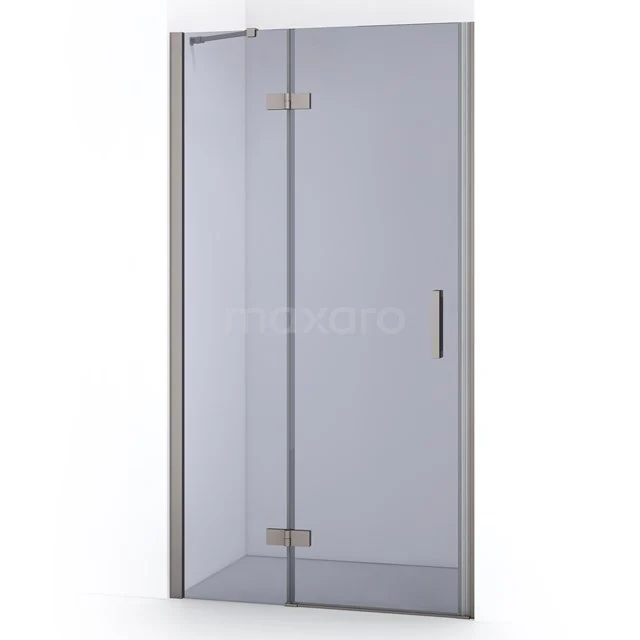 Diamond Shower door | 90 cm Stainless steel Smoke glass Pivot door DDB21361211BR