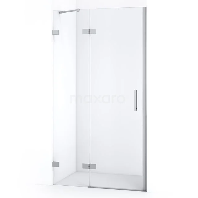Diamond Shower door | 90 cm Chrome Clear glass Pivot door DDB21361220C
