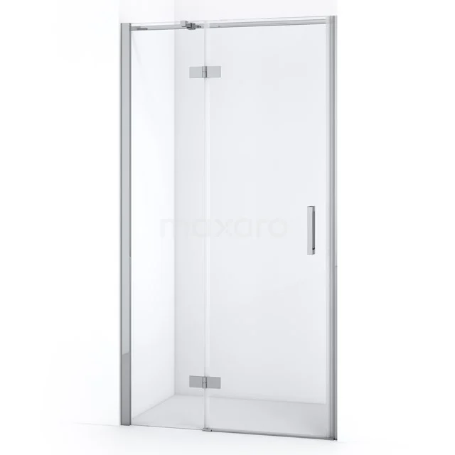 Diamond Shower door | 100 cm Chrome Clear glass Pivot door DDB21461310C