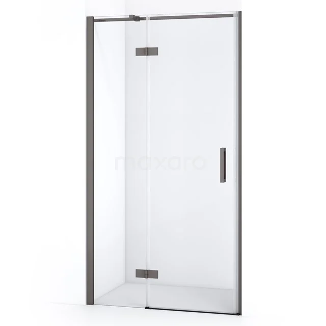 Diamond Shower door | 90 cm Black metal Clear glass Pivot door DDB21361310ZMN