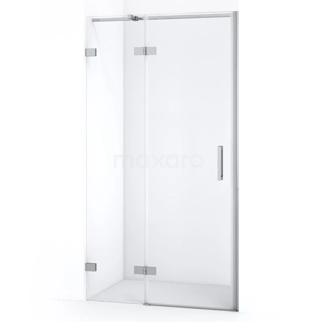 Diamond Shower door | 100 cm Chrome Clear glass Pivot door DDB21461320C