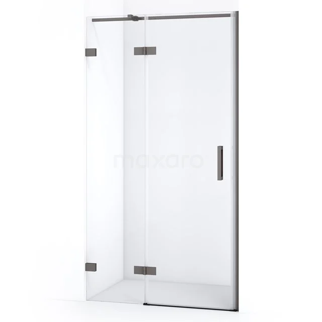 Diamond Shower door | 90 cm Black metal Clear glass Pivot door DDB21361320ZM