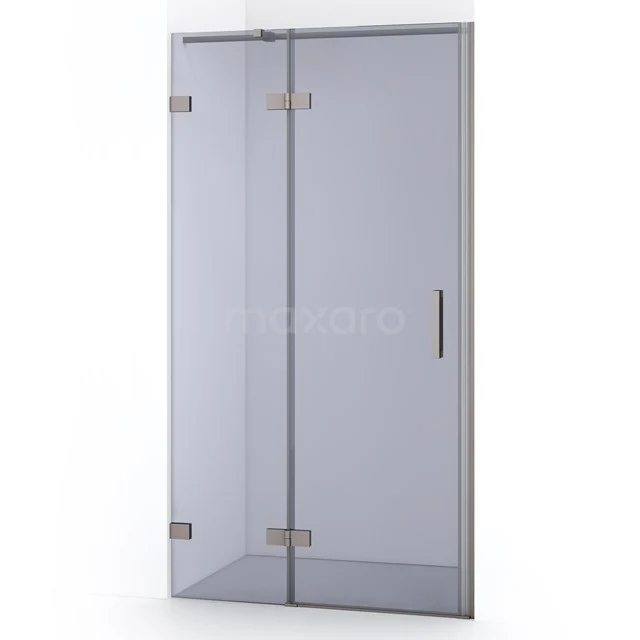 Diamond Shower door | 90 cm Stainless steel Smoke glass Pivot door DDB21361321BR