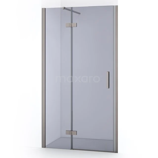 Diamond Shower door | 90 cm Stainless steel Smoke glass Pivot door DDB21362111BR
