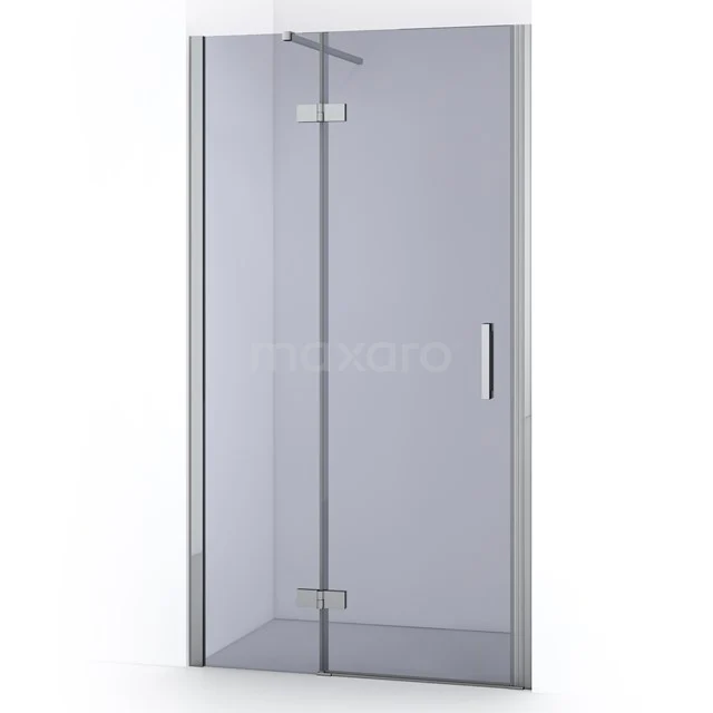 Diamond Shower door | 90 cm Chrome Smoke glass Pivot door DDB21362111C