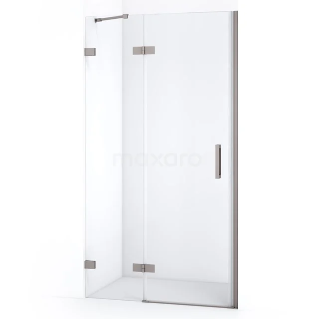 Diamond Shower door | 90 cm Stainless steel Clear glass Pivot door DDB21362220BR