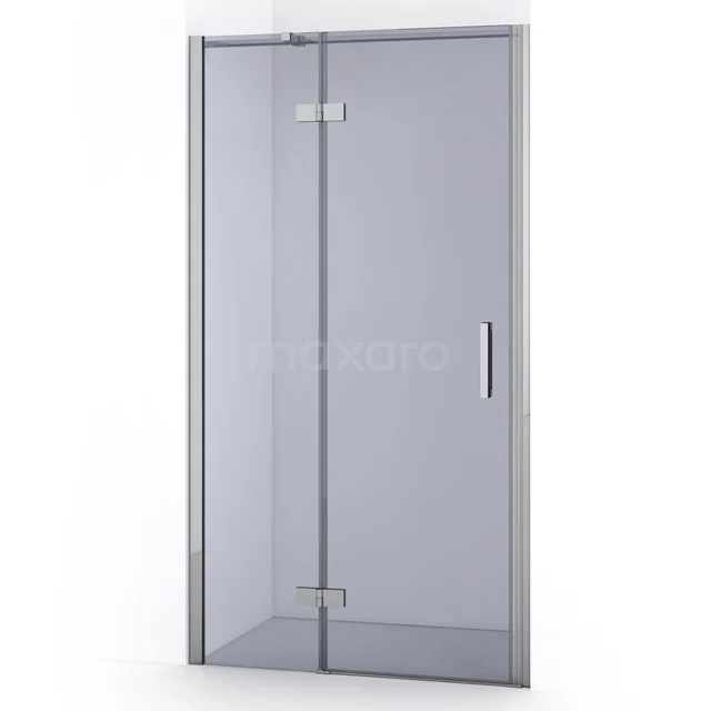 Diamond Shower door | 90 cm Chrome Smoke glass Pivot door DDB21362311C