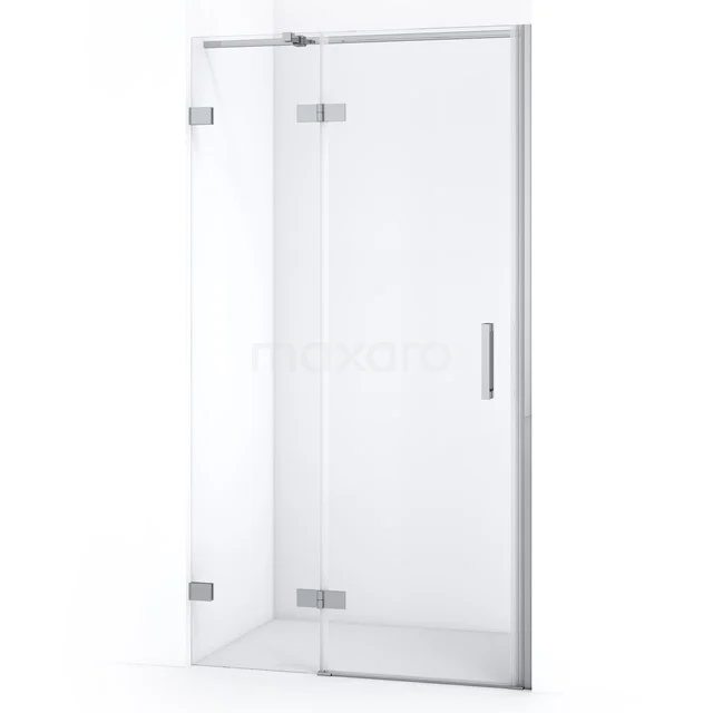 Diamond Shower door | 90 cm Chrome Clear glass Pivot door DDB21452320C Glass shower door with chrome fittings, clear glass and minimalist design; ideal for a modern bathroom.