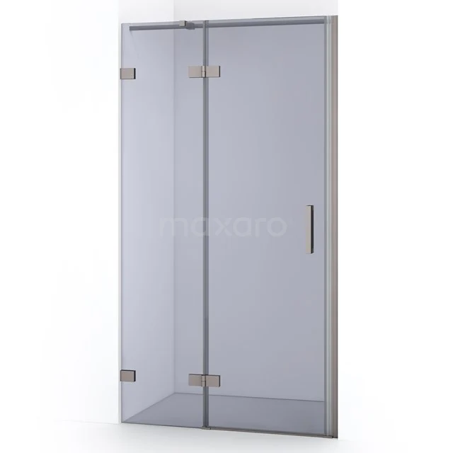 Diamond Shower door | 90 cm Stainless steel Smoke glass Pivot door DDB21362321BR
