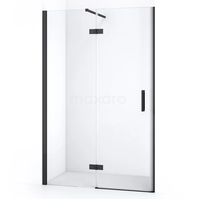 Diamond Douchedeur | 110 cm Zwart chroom Helder glas Draaideur DDB21651110BC