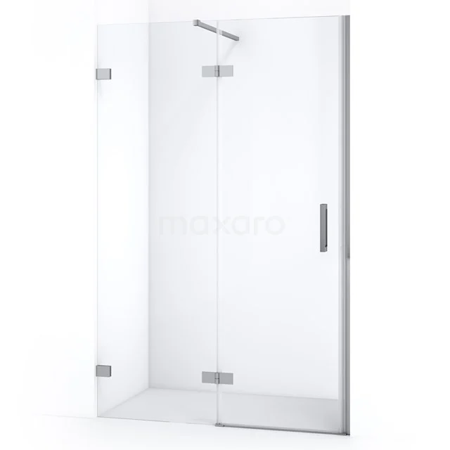 Diamond Shower door | 110 cm Chrome Clear glass Pivot door DDB21651120C