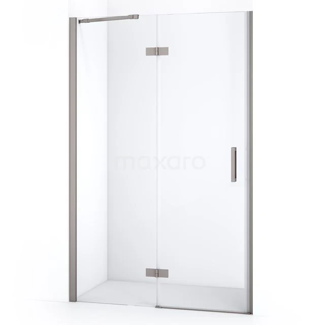 Diamond Shower door | 110 cm Stainless steel Clear glass Pivot door DDB21651210BR