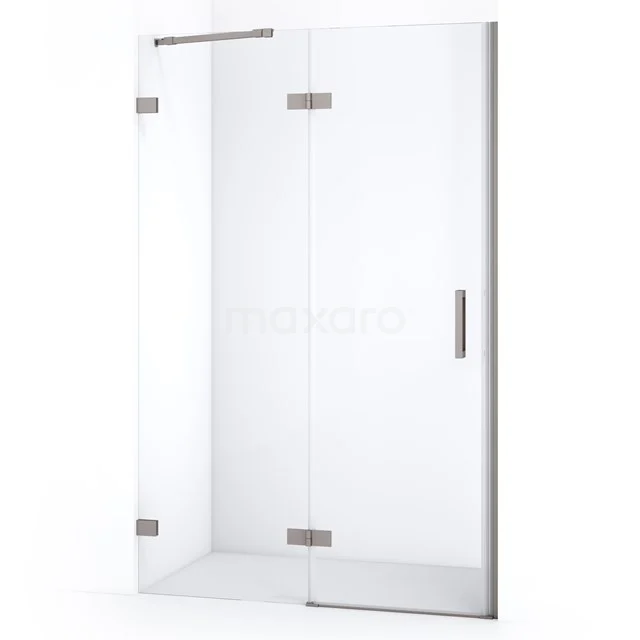 Diamond Shower door | 110 cm Stainless steel Clear glass Pivot door DDB21651220BR