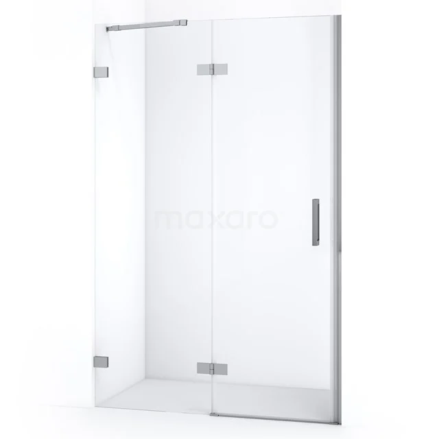 Diamond Shower door | 110 cm Chrome Clear glass Pivot door DDB21651220C