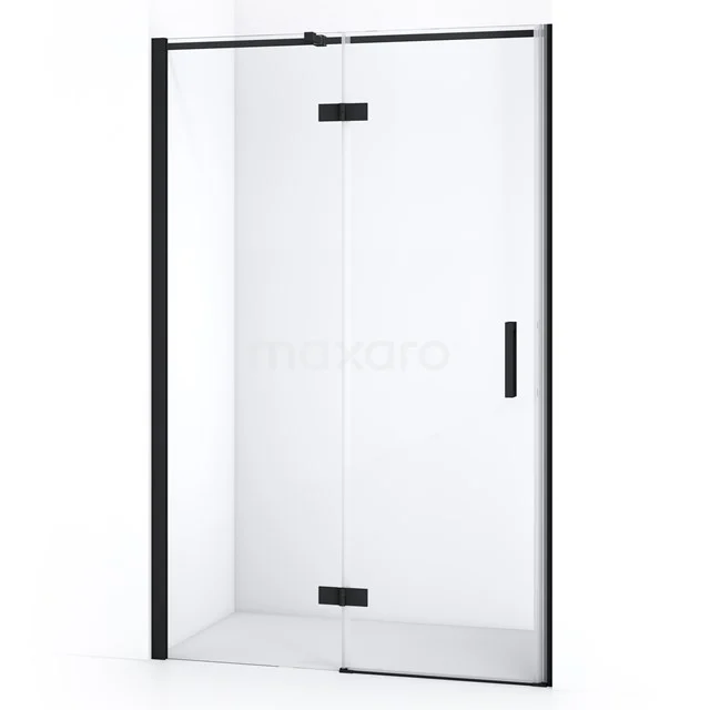 Diamond Shower door | 120 cm Matte black Clear glass Pivot door DDB21661310MB