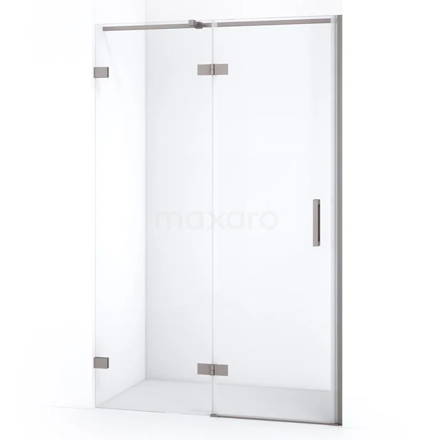 Diamond Shower door | 110 cm Stainless steel Clear glass Pivot door DDB21651320BR