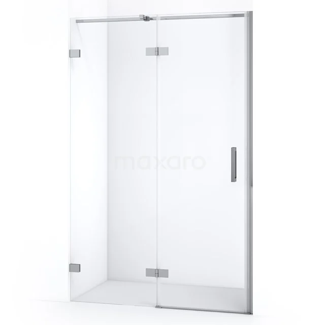 Diamond Shower door | 110 cm Chrome Clear glass Pivot door DDB21651320C