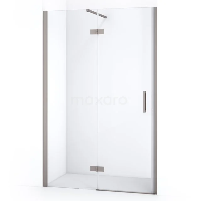 Diamond Shower door | 110 cm Stainless steel Clear glass Pivot door DDB21652110BR