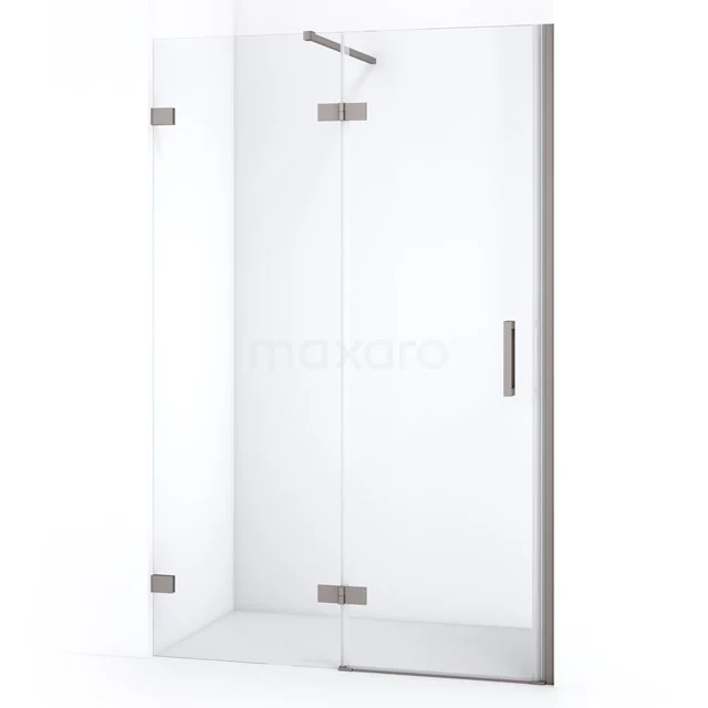 Diamond Shower door | 110 cm Stainless steel Clear glass Pivot door DDB21652120BR