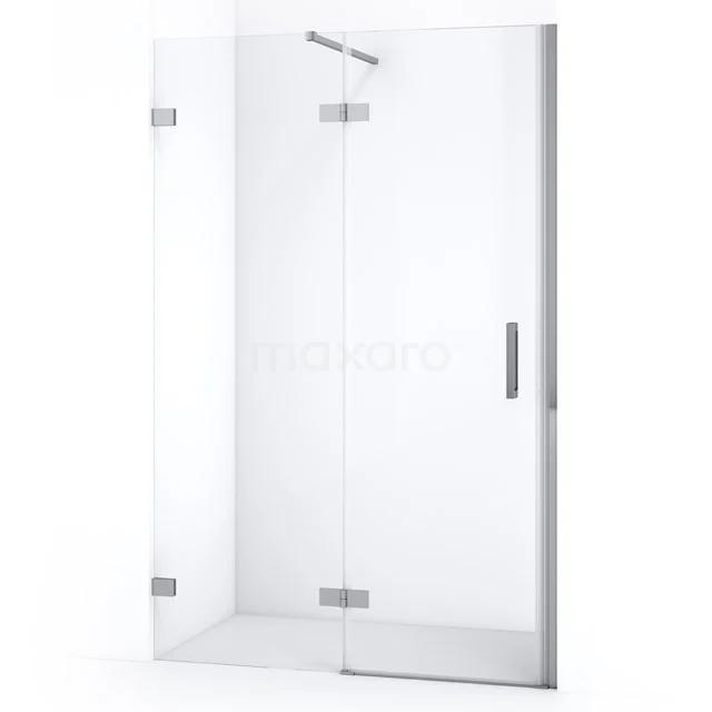 Diamond Shower door | 110 cm Chrome Clear glass Pivot door DDB21652120C