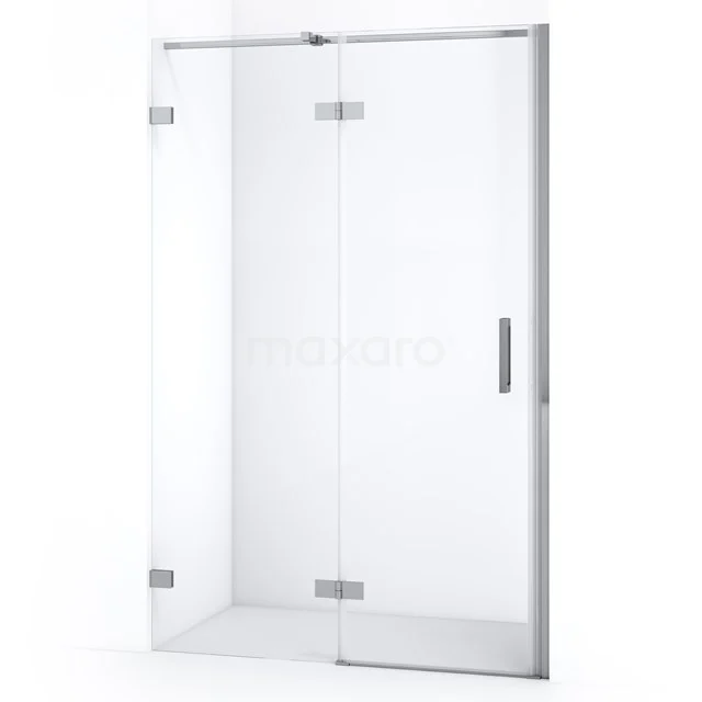 Diamond Shower door | 110 cm Chrome Clear glass Pivot door DDB21652320C
