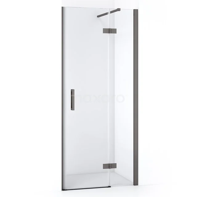 Diamond Shower door | 80 cm Black metal Clear glass Pivot door DDB22351110ZMN