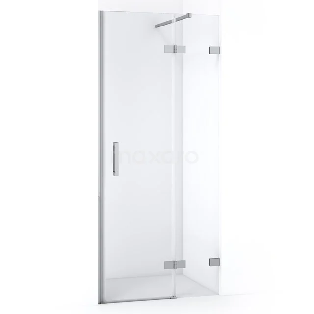 Diamond Shower door | 80 cm Chrome Clear glass Pivot door DDB22351120C