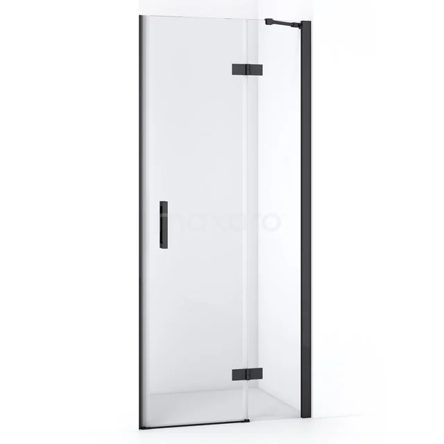 Diamond Shower door | 80 cm Black chrome Clear glass Pivot door DDB22351210BCN