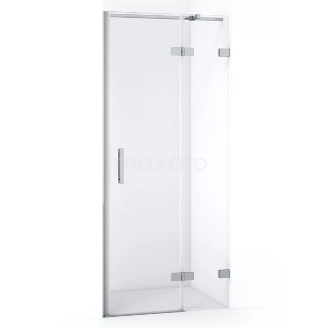 Diamond Shower door | 80 cm Chrome Clear glass Pivot door DDB22351320C