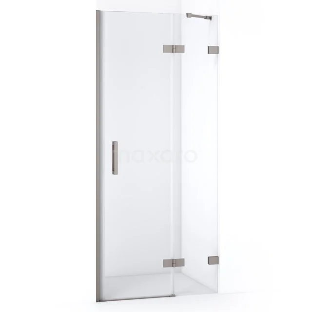 Diamant-Duschtüren DDB22352220BR Transparente Glastür für die Dusche mit Metallscharnieren und Haltegriff, geeignet für moderne Badezimmergestaltung.