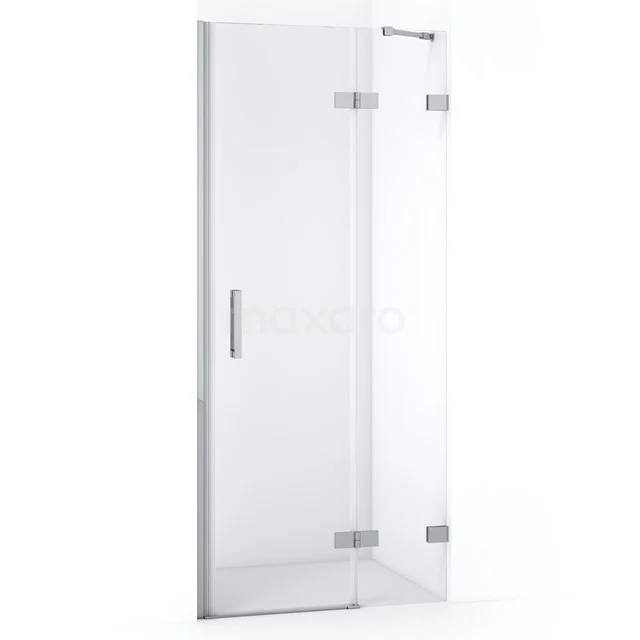Diamond Shower door | 80 cm Chrome Clear glass Pivot door DDB22352220C