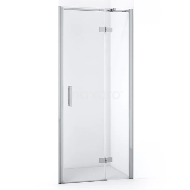 Diamond Shower door | 80 cm Chrome Clear glass Pivot door DDB22352310C