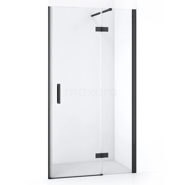 Diamond Douchedeur | 100 cm Zwart chroom Helder glas Draaideur DDB22461110BC