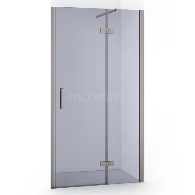 Diamond Shower door | 100 cm Stainless steel Smoke glass Pivot door DDB22461111BR