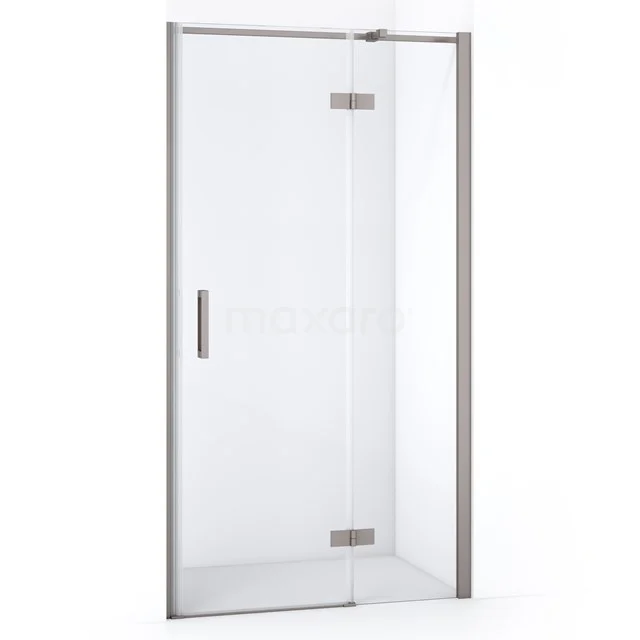 Glas Duschtür mit Aluminiumrahmen, klarem Sicherheitsglas und modernem Design, perfekt für ein modernes Badezimmer.