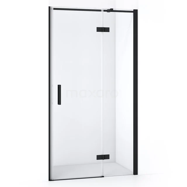 Diamond Shower door | 90 cm Matte black Clear glass Pivot door DDB22361310MB