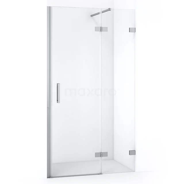 Diamond Shower door | 90 cm Chrome Clear glass Pivot door DDB22362120C