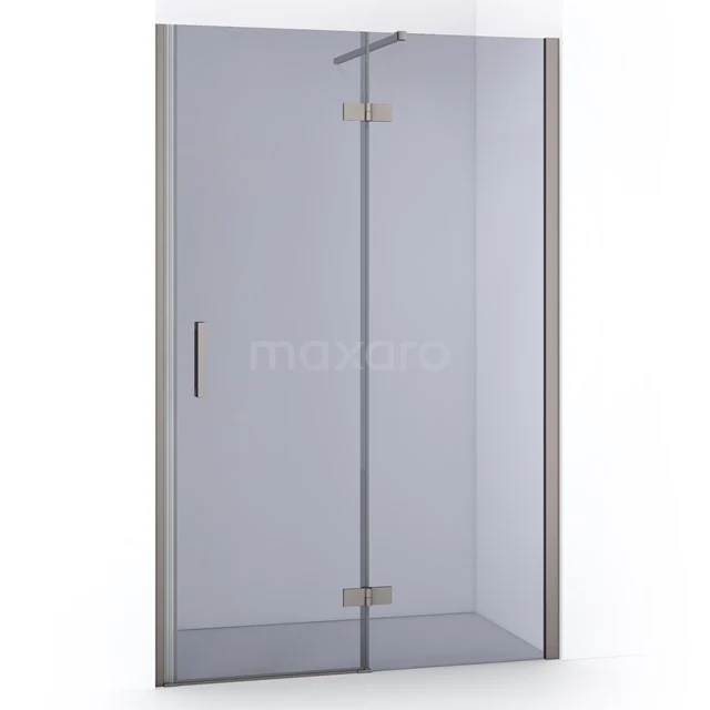 Diamond Shower door | 120 cm Stainless steel Smoke glass Pivot door DDB22662111BR