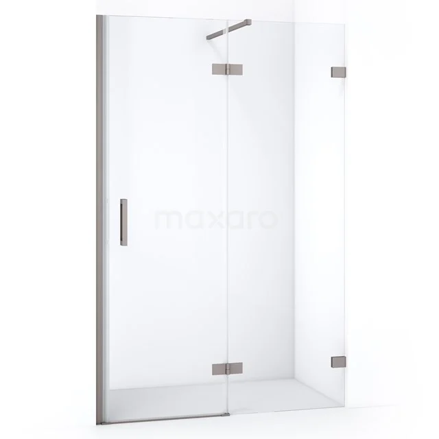 Diamond Shower door | 120 cm Stainless steel Clear glass Pivot door DDB22662120BR
