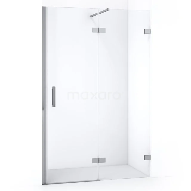 Diamond Shower door | 120 cm Chrome Clear glass Pivot door DDB22662120C