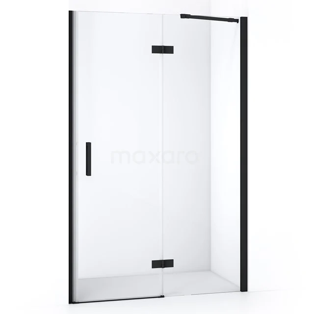 Diamond Shower door | 120 cm Matte black Clear glass Pivot door DDB22662210MB