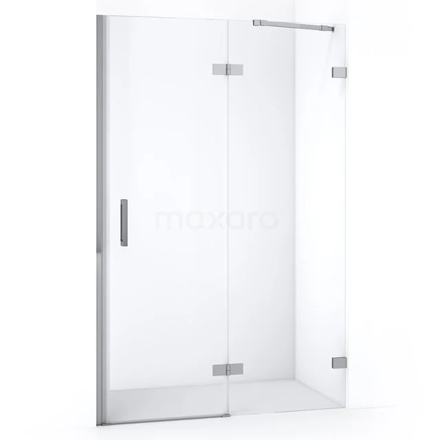 Diamond Shower door | 120 cm Chrome Clear glass Pivot door DDB22662220C